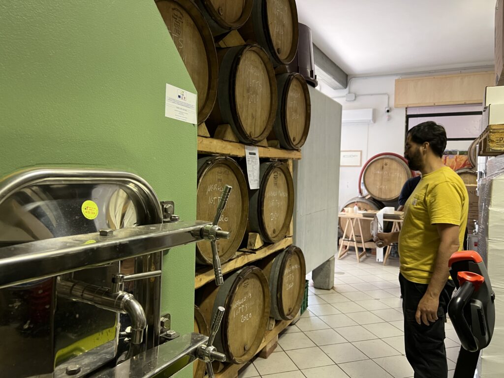 Eduardo Torres on Etna making wine