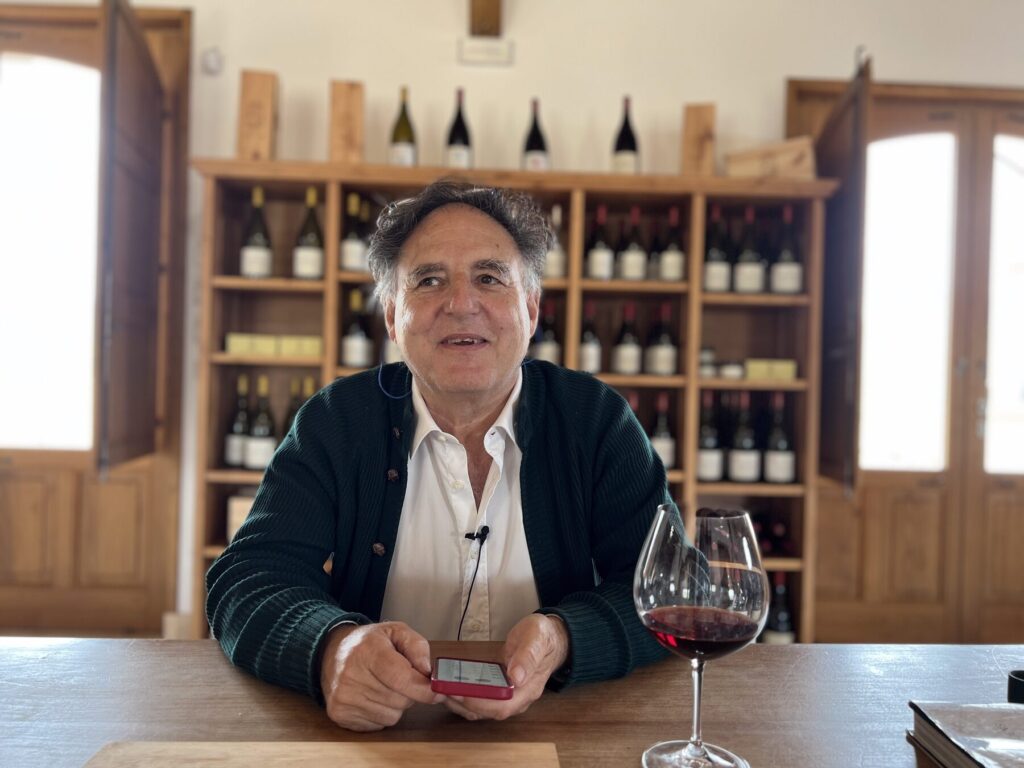 Marco de Grazia tasting at Tenuta delle Terre Nere